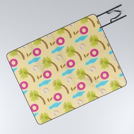 Beach design pattern with palm tree Picnic Blanket