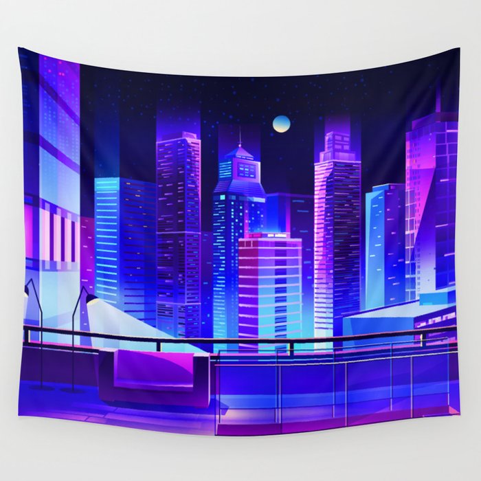 Synthwave tapestry clearance