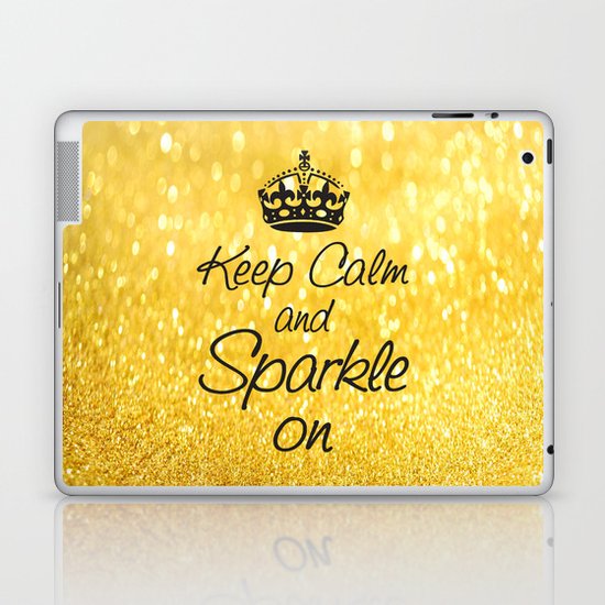 Keep Calm and Sparkle On Laptop & iPad Skin