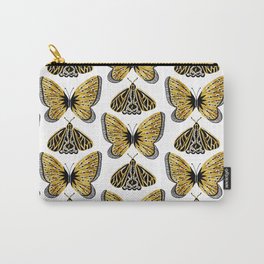 Golden Butterfly & Moth Carry-All Pouch