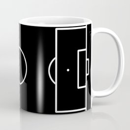 Soccer field / Football field in Black and White Coffee Mug