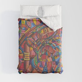 Mother and Child 3 nursing mother painting Duvet Cover