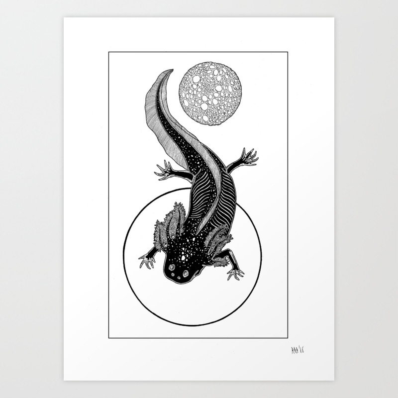 Space Axolotl Black Art Print By Raxarussianroulette Society6 Space Axolotl Black Art Print By Raxarussianroulette Society6