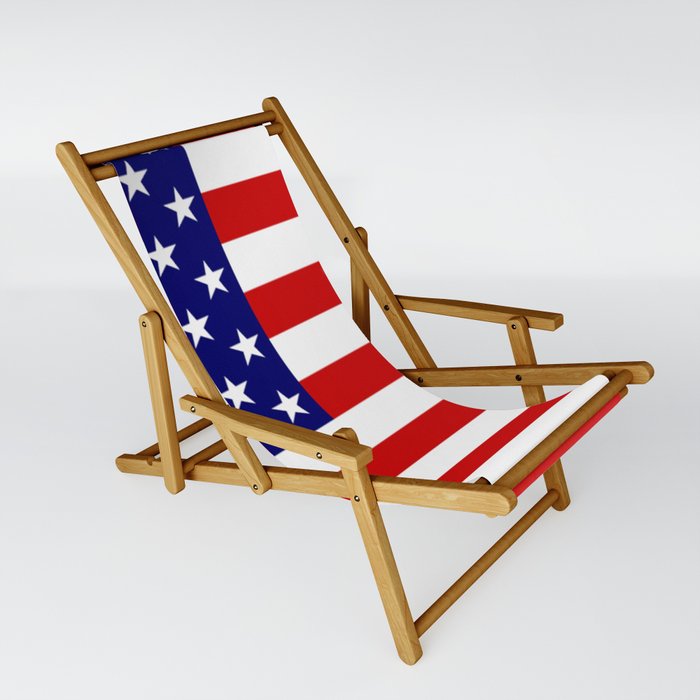 USA Flag Sling Chair