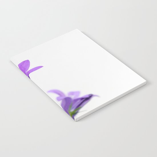PURPLE FLOWERS - Bellflowers #1 #decor #art #society6 Notebook