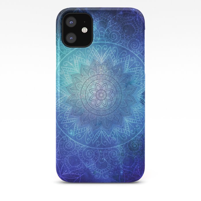 Abstract Flower Of Life Deep Space Iphone Case By Goldenascension