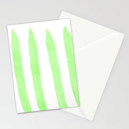 Watercolor Vertical Lines With White 42 Stationery Card