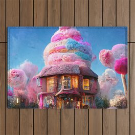 Cotton Candy House Outdoor Rug