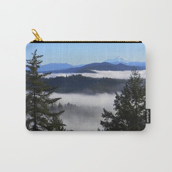Bird's eye view of Mount Shasta Carry-All Pouch