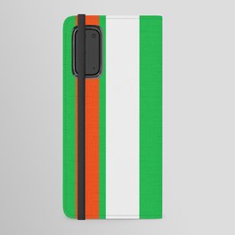 Italian Seaside Stripes Red, White And Green Android Wallet Case