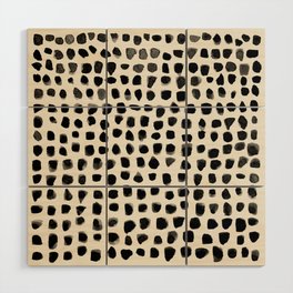 Dots (Beige) Wood Wall Art