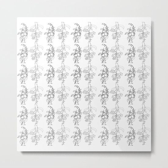 trees in this pattern Metal Print