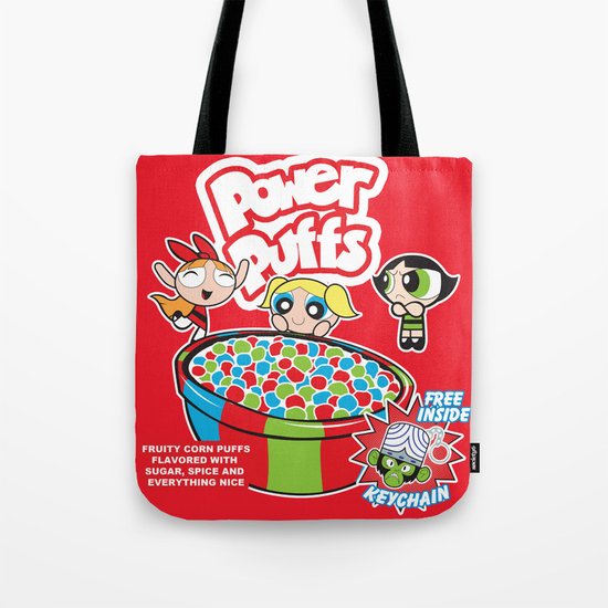 Power Puffs Cereal Tote Bag