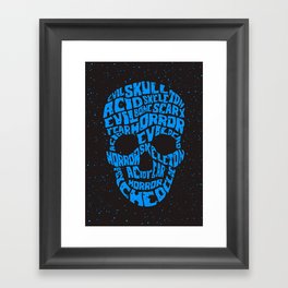 Acid skull Framed Art Print