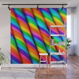 Rainbow Candy : Candy Canes Wall Mural