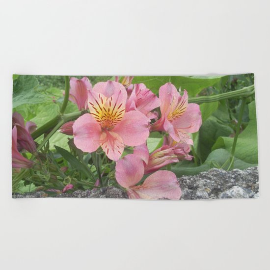 small flowers of tenerife Beach Towel