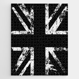 United Kingdom Black Flag Jigsaw Puzzle