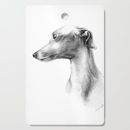 Delicate Italian Greyhound portrait Cutting Board