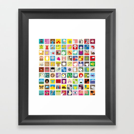Elements Framed Art Print