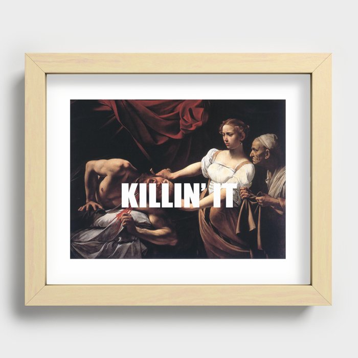 Judith is Killin' It Recessed Framed Print