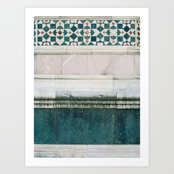 Il Duomo Marble Pattern - Florence Italy Architecture, Travel Photography Art Print