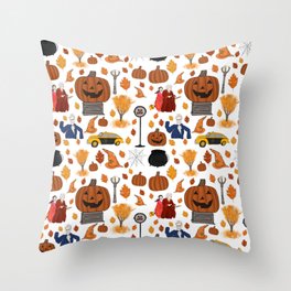 Halloweentown Est. Long Ago Throw Pillow