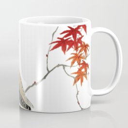 Japanese Plague Bird On Maple (1900 - 1936) Ohara Koson - Reproduction Mug