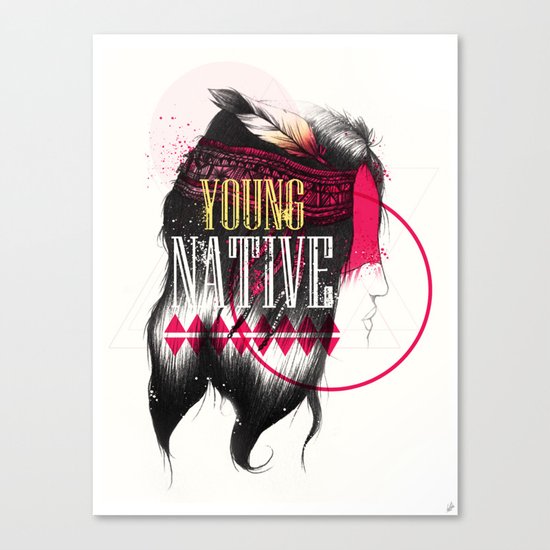 Young Native Canvas Print