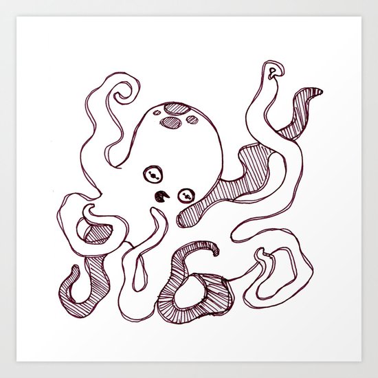 Octopus Art Print