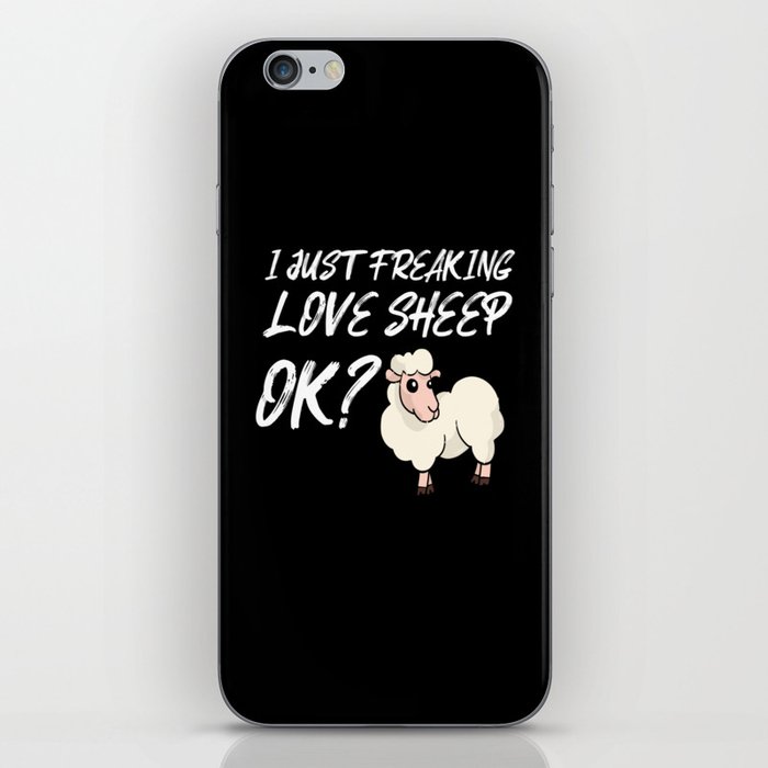 Just Freaking Love Sheep Sheep Wool iPhone Skin