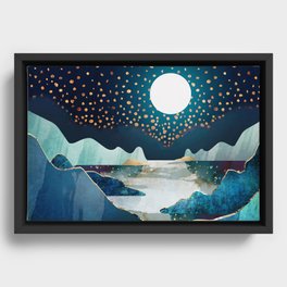 Moon Glow - Horizontal  Framed Canvas