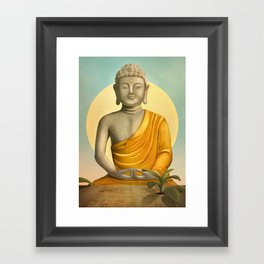 Gold Buddha Framed Art Print