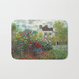 Claude Monet - The Artist's Garden in Argenteuil Bath Mat