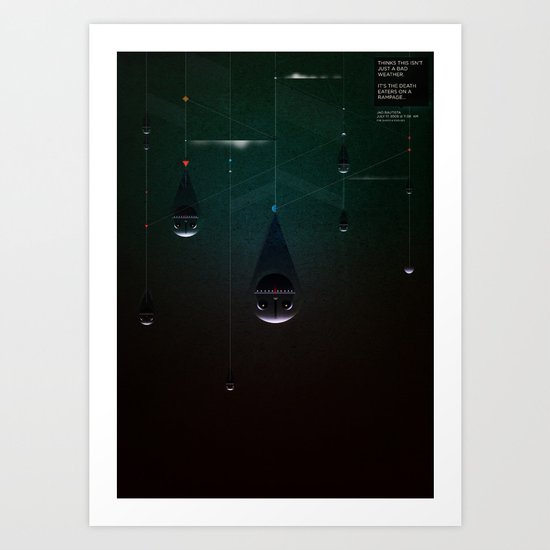 Deatheaters: Facebook Shapes & Statuses Art Print