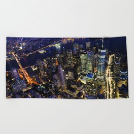 Brooklyn Bridge Beach Towels Society6