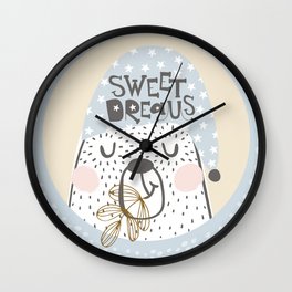 Bear Nursery Wall Clocks Society6