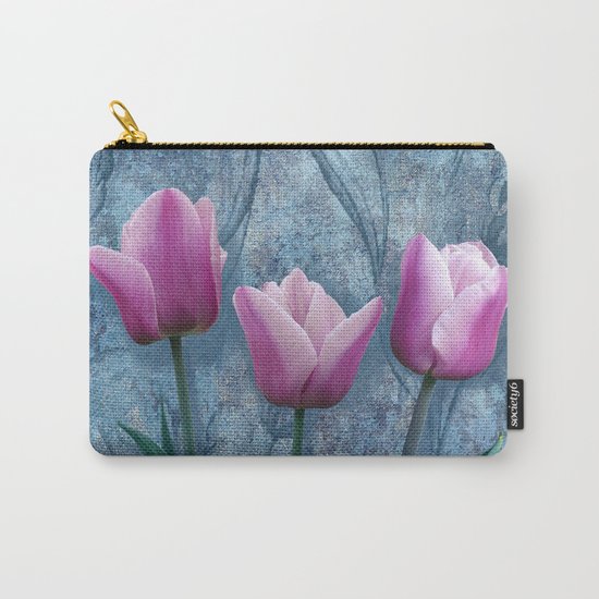 Pink tulips Carry-All Pouch