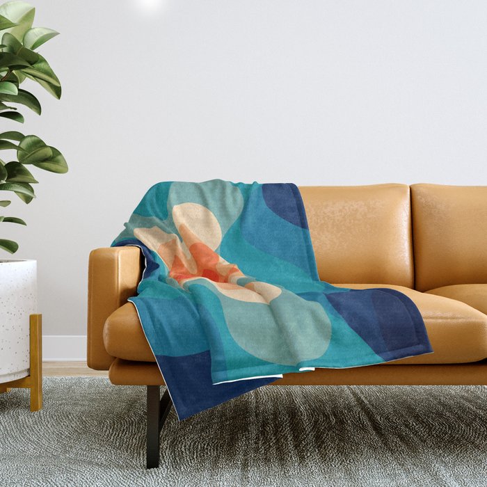 Blue orange hotsell throw blanket