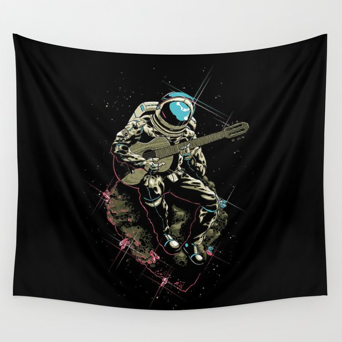Space guitarist Wall Tapestry