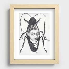 Franz Kafka--Author Portrait Metamorphosis Recessed Framed Print