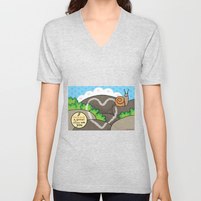 Lovebugs -I have such a great slime with you V Neck T Shirt