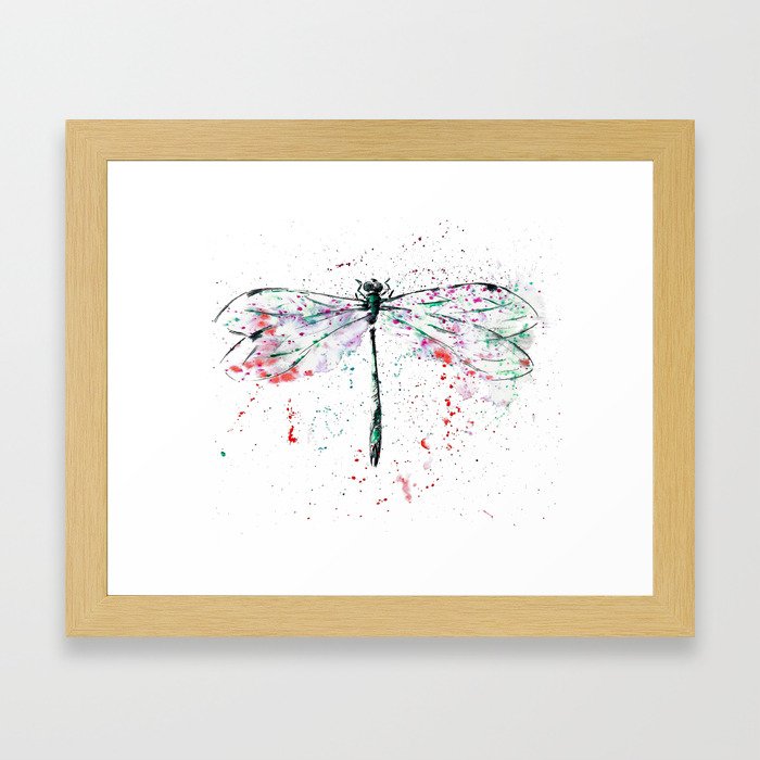 Dragonfly Framed Art Print By Angelinamay Society6 Dragonfly Framed Art Print