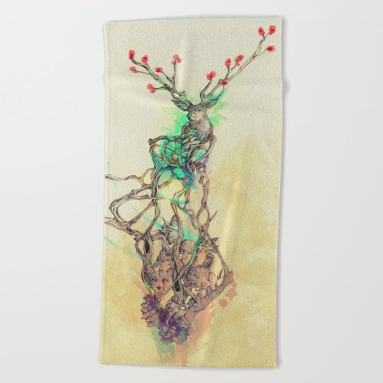 Woodland Spirit Beach Towel