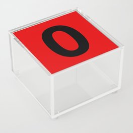 Number 0 (Black & Red) Acrylic Box