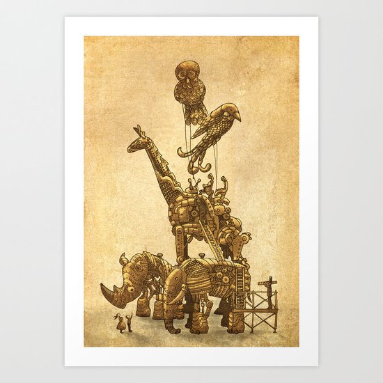 Mechanical Menagerie Art Print