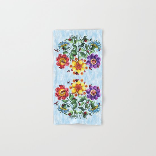 Ladybug Playground on a Summer Day Hand & Bath Towel