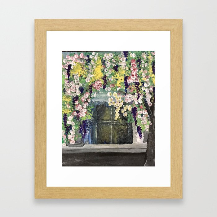 House Flowers Framed Art Print