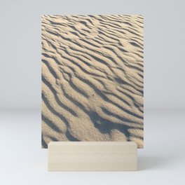 ripples in the sand Mini Art Print