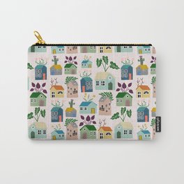Tiny Cottages with plants Carry-All Pouch