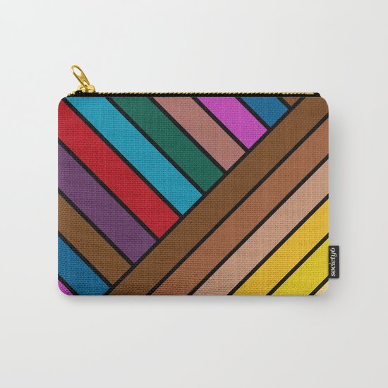 Colorful Lines Carry-All Pouch